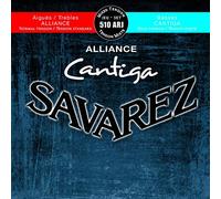 Cordes Savarez pour guitare classique Alliance Cantiga, tension mixte, bleu-rouge, aiguë normale, basse haute, 510ARJ