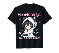 Cordes Sensibles Humeur Anime Fille Chibi Triste T-Shirt