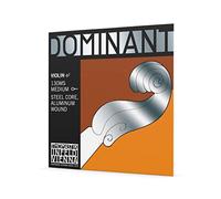 Cordes Thomastik Violon Dominant Noyau plein nylon Mi Alu. Filé. Boucle. 4/4; Moyen