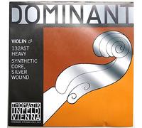 Cordes Thomastik Violon Dominant Noyau plein nylon Ré Argent filé. 4/4; Fort
