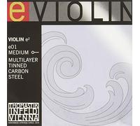 Cordes Thomastik Violon Programme spécial Violons Mi Argent;Boule;Possibilité de retirer la boule pour obtenir une boucle; Moyen