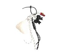 Cordes tressées breloque de porte-clés coeur porte-clés pendentif pour décorations de à, accessoires de à main esthétiques corde tressée porte-clés breloque de