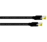 Cordial 15537 RJ45 Câble réseau, câble patch CAT 5e S/UTP 3.00 m noir gaine PUR 1 pc(s)