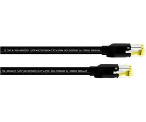 Cordial 15537 RJ45 Câble réseau, câble patch CAT 5e S/UTP 3.00 m noir gaine PUR 1 pc(s)
