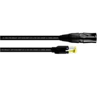 Cordial 15549 RJ45 Câble réseau, câble patch CAT 5e S/UTP 3.00 m noir gaine PUR 1 pc(s)