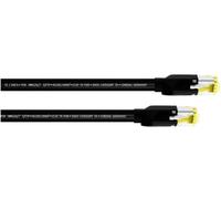 Cordial 15580 RJ45 Câble réseau, câble patch CAT 7a S/FTP 5.00 m noir gaine PUR 1 pc(s)