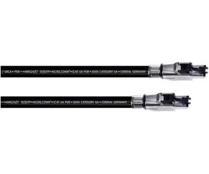Cordial 15612 RJ45 Câble réseau, câble patch CAT 6a SF/UTP 5.00 m noir gaine PUR 1 pc(s)