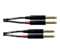Cordial Câble Audio Double Jack Mono 6 M