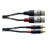 Cordial Câble Audio Double XLR Femelle/RCA 3 M