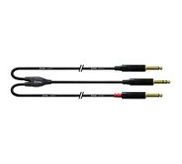 CORDIAL Câble audio jack stéréo - 2 jack mono longs 1,5 m