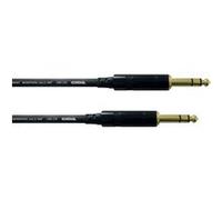Câble d'instrument 2 x jack 6,3 mm REAN stéréo Cordial 3 m Câble jack noir 2 x jack