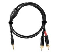 CORDIAL Câble audio minijack stéréo - 2 RCA 90 cm
