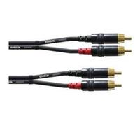Cordial CFU 3 CC câble audio 3 m 2 x RCA Noir