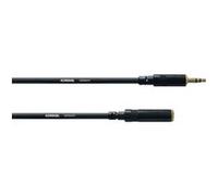 Cordial Câble Audio Stéréo Minijack Mâle/minijack Femelle 5 M Noir