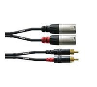 Cordial CFU 3 MC câble audio 3 m 2 x RCA 2 x XLR (3-pin) Noir