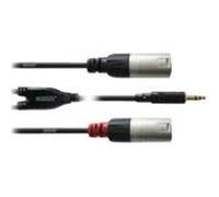 Cordial - Câble audio - XLR mâle pour mini-phone stereo 3.5 mm mâle - 1.8 m - noir Noir G
