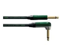 Cable Guitare Jack Droit /Coudé 3 M Vert