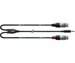 CORDIAL câble mini jack stéréo / 2 XLR femelles 3 m