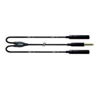 Cordial CFY 0.3 PGG câble audio 0,3 m 6,35 mm 2 x 6,35 mm Noir