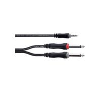 Cordial Câble Y bretelle mini-jack stéréo / 2 jacks mono 1,5 m
