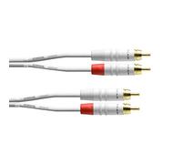 Cordial CFU 3 CC câble audio 3 m 2 x RCA Noir