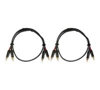 Cordial CABLES Câble audio double RCA 60 cm CÂBLES AUDIO Essentials RCA (Lot de 2)