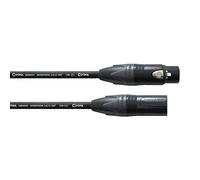 Câble de liaison XLR [1x XLR femelle - 1x XLR mâle] Cordial CPM 2,5 FM noir 2.50 m