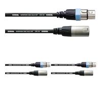 CORDIAL CABLES Câble micro XLR 50 cm CÂBLES MICROPHONE Essentials Symétrique Rean (Lot de 3)