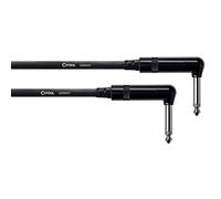 Cordial Câble patch CFI0,3RR – jack-jack coudé 6,35 mm – 30 cm – Noir