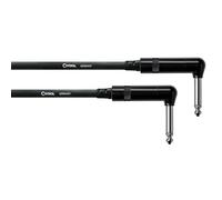 Cordon Jack [1x Jack mâle 6.35 mm - 1x Jack mâle 6.35 mm] Cordial CFI 0,6 RR noir 0.60 m