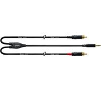 CORDIAL CABLES Câble Y bretelle minijack stéréo/2 jack mono longs 1,5 m CÂBLES BRETELLE Essentials Mini-Jack / Jack