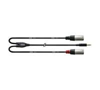Cordial Câble adaptateur audio CFY 1.8 WMM jack 3,5 mm stéréo vers 2x XLR mâle 1,8 m noir
