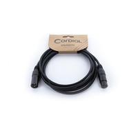 Cordial Câble de liaison EM 1,5 FM XLR – 1x XLR femelle 3 pôles / 1x XLR mâle 3 pôles – noir