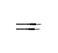 Cordial Câble audio Jack stéréo EM 1 VV Elements 6,3 mm mâle-mâle 1 m noir symétrique