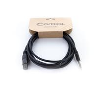 Cordial Câble audio EM 1,5 FV — XLR femelle 3 pôles / Jack 6,3 mm stéréo — 1,5 m noir