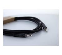 Cordial Câble Jack audio 14828 1 m – 2x Jack mâle 3,5 mm – noir PVC torsadé