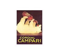 Cordial Campari Metalign Plaque en étain vintage Dimensions : environ 20 x 30 cm (L x l)