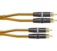 Cordial CEON DJ RCA 0.6 O audio Câble de liaison [1x Cinch-RCA mâle - 1x Cinch-RCA mâle] 0.60 m orange