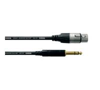Cordial Câble de liaison XLR CFM 1,5 FV 1x XLR femelle – 1x jack mâle 6,35 mm noir 1,50 m