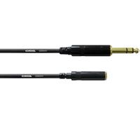 Cordial CFM 3 VY audio Rallonge [1x Jack mâle 6.35 mm - 1x Jack femelle 3.5 mm] 3.00 m