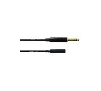 Cordial Cfm 3 Vy Câble De Micro Jack 6,3 Mm Stéréo Doré Vers Jack Femelle 3,5 Mm Stéréo Or, 3 M