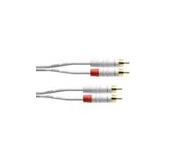 Cordial Cfu 3 Cc-Snow Câble 2X Rca Cinch Mâle / 2X Rca Cinch Mâle - 3M