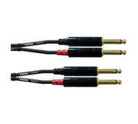 Cordial CFU0.6PP - Câble audio 2x jack-2x jack mono mâles 60 cm