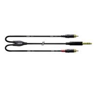 Cordial CFY 3 VCC audio Adaptateur Y [1x Jack mâle 6.35 mm - 2x Cinch-RCA mâle]