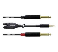 Cordial CFY 6 WPP câble audio 6 m 2 x 6,35 mm 3,5mm Noir