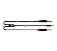 Cordial CFY 0.9 WPP câble audio 0,9 m 2 x 6,35 mm 3,5mm Noir