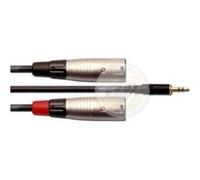 Câble Y Bretelle Minijack Stéréo/2 XLR Mâle 3 M