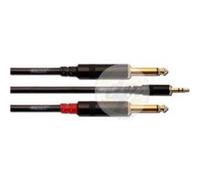 Cordial CFY 6 WPP câble audio 6 m 2 x 6,35 mm 3,5mm Noir