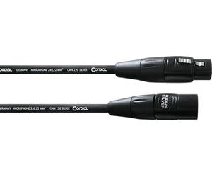 CORDIAL - CIM3FM - Câble micro XLR 3 m, Fiches REAN Silver, Essentials