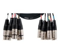 CORDIAL - CML 8-0 FM 3 C - Câble Audio 8x XLR Mâle vers 8x XLR Femelle - 3,00 m